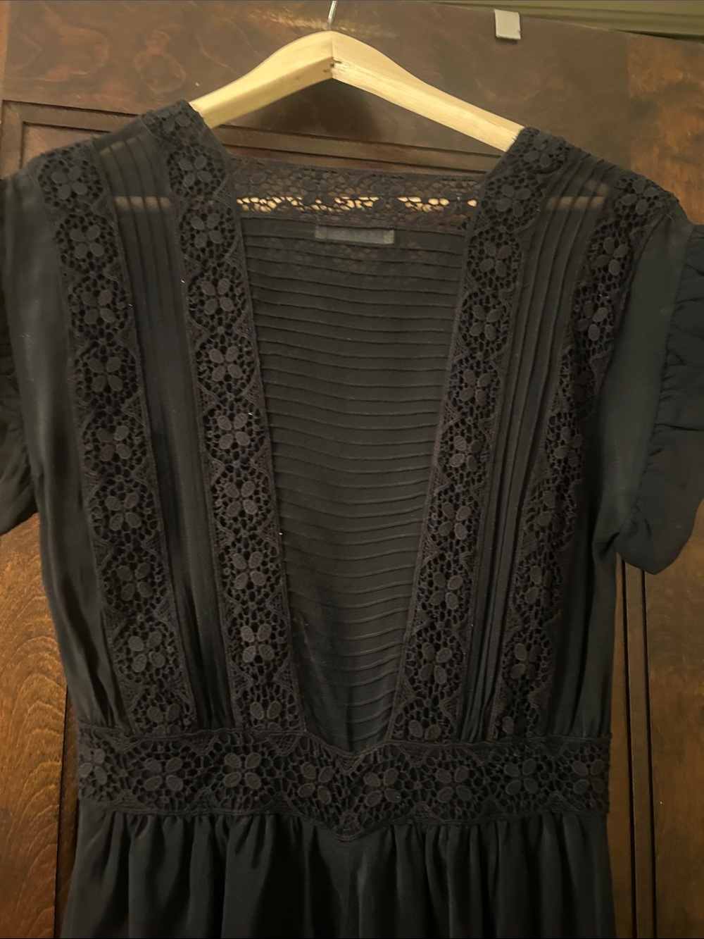 Ulla Johnson Black Lace-Trim Dress - Elegant - Picture 8 of 11
